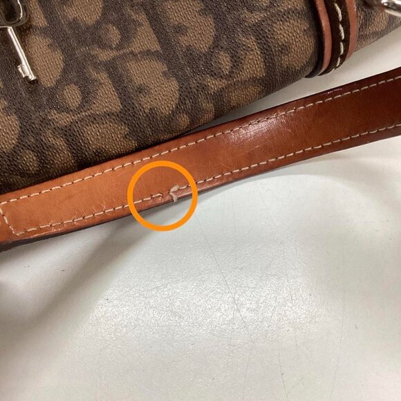 Vintage Dior Brown Trotter Bag - Picture 6 of 8